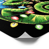 Christmas Chameleon Toddler Kids Boys Christmas Xm Poster (Ecke)