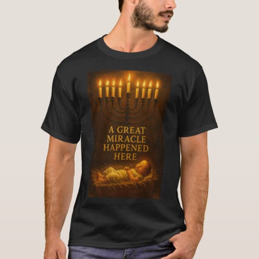 Christmas Chanukah Christian T-Shirt (Vorderseite)