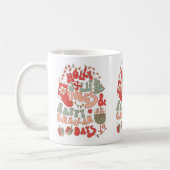 Christmas Chanukah hanukkah Groovy Vibes Kaffeetasse (Links)