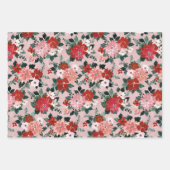 CHRISTMAS CHAOS BUNDLE CATS, PENGUINS, POINSETTIA GESCHENKPAPIER SET (Vorderseite 2)