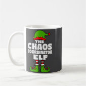 Christmas Chaos Coordinator Elf Funny Xmas Holiday Kaffeetasse (Links)