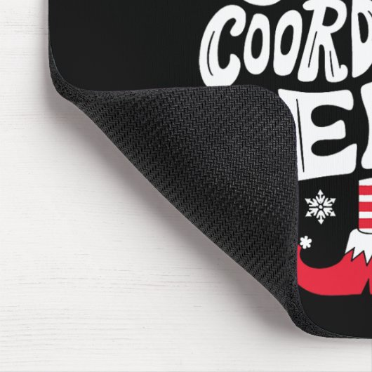 Christmas Chaos Coordinator Elf Xmas Pajama Gift M Mousepad (Ecke)