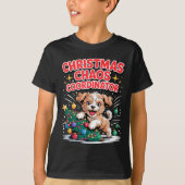 Christmas Chaos Coordinator Xmas Puppy Funny Shi-o T-Shirt (Vorderseite)