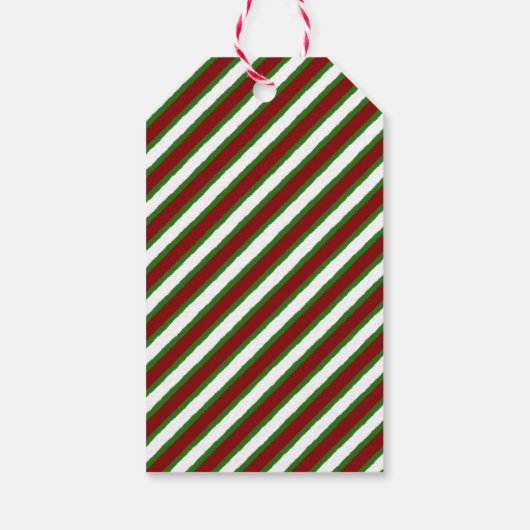 Christmas Character With Candy Cane Geschenkanhänger (Rückseite)