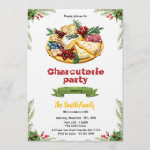 Christmas Charcuterie party invitation Einladung (Vorderseite)