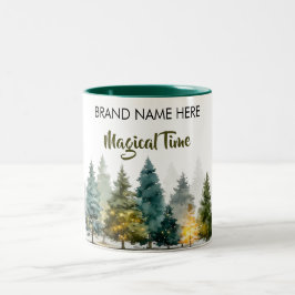Christmas Charm Mug • Add Your Brand Name Zweifarbige Tasse