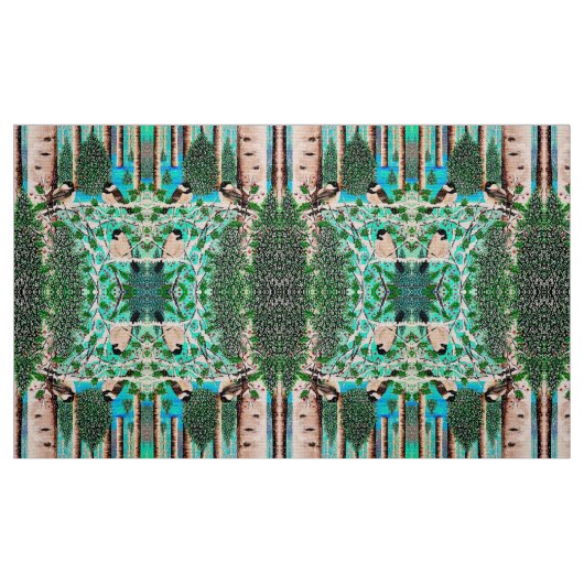 Christmas Chatter Chickadees Fabric 1 Stoff (Fat Quarter (45,7 x 55,9 cm))