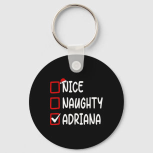 Christmas Checklist Nice Naughty Adriana Personali Schlüsselanhänger