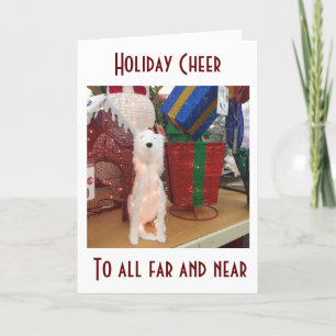 CHRISTMAS CHEER=FREUNDE UND FAMILIE (DEKOR) FEIERTAGSKARTE