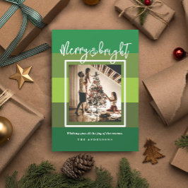 Christmas Cheer Grery Merry and Bright Holiday Car Einladung