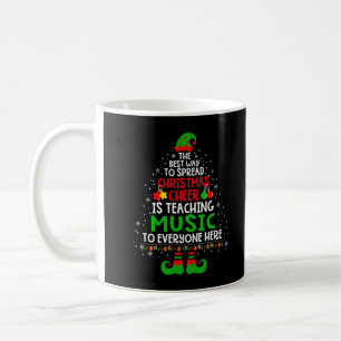 Christmas Cheer Is Teaching Music Santa Elf Teache Kaffeetasse