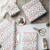 Christmas Cheer Seamless Wrapping Paper Geschenkpapier