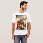 Christmas Cheer Sunset Countryside T-Shirt (Vorne ganz)