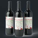 Christmas | Cheers Client for Business & Referals Weinetikett<br><div class="desc">Frohe Weihnachten | Cheers Client for Trust, Business & Referrals Stilvolles Weinlabel. Ein elegantes, festliches Design-Weinlabel, klassisch, aber hell und modern! Auf dem Weinetikett steht "Frohe Weihnachten" "Dein Vertrauen & Geschäft ist die beste Gegenwart von allen. Vielen Dank für Ihre Hinweise!" Dieses Weinetikett ist perfekt geeignet, um das Vertrauen und...</div>