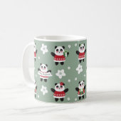 Christmas Cherry Blossom Panda Kaffeetasse (Vorderseite Links)