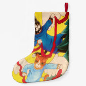 Christmas Cherub Angel Cats Kleiner Weihnachtsstrumpf (Rückseite)