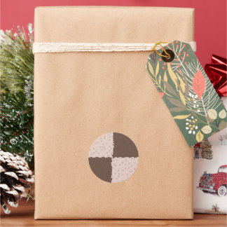 Christmas Chess Cookies Pattern Runder Aufkleber