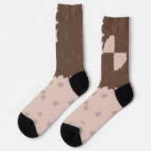 Christmas Chess Cookies Pattern Socken (Linkes Detail)