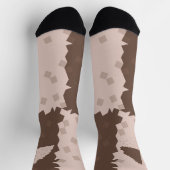 Christmas Chess Cookies Pattern Socken (Oben)