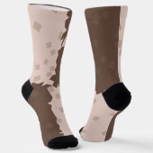 Christmas Chess Cookies Pattern Socken (Gewinkelt)