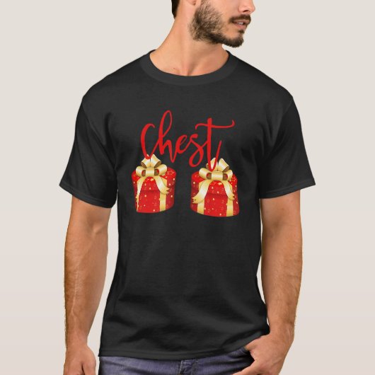 Christmas Chest Nuts Christmas Couple Mr and Mrs L T-Shirt (Vorderseite)