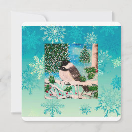 Christmas Chickadee Chatter Einladung