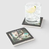 Christmas Chickadee Chatter Stone Untersetzer (Seitenansicht)