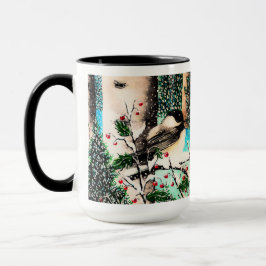 Christmas Chickadee Chatter Tasse
