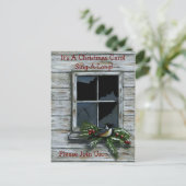 CHRISTMAS: CHICKADEE: EINLADUNG (Stehend Vorderseite)