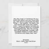 Christmas Chicken Flat Holiday Card Feiertagskarte (Rückseite)