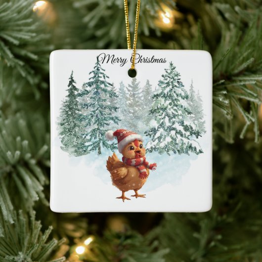 Christmas Chicken Ornament (Baum)