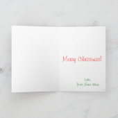 Christmas Chihuahua Feiertagskarte (Innenseite)