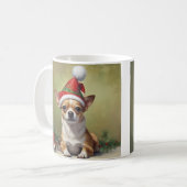 Christmas Chihuahua Kaffeetasse (Vorderseite Links)