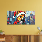 CHRISTMAS CHIHUAHUA LEINWANDDRUCK (Insitu (Wohnzimmer))