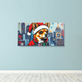 CHRISTMAS CHIHUAHUA LEINWANDDRUCK (Insitu (Holzboden))