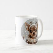 Christmas Chihuahua Reindeer Dog Kaffeetasse (VorderseiteRechts)
