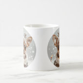Christmas Chihuahua Reindeer Dog Kaffeetasse (Mittel)