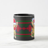 Christmas chihuahua wearing a medical mask tasse (Zentrum)