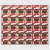 Christmas Chihuahua Wrapping Paper Geschenkpapier (Flach)