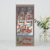 Christmas Children Nativity Photocard Karte (Stehend Vorderseite)