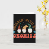 Christmas Chillin With My Gnomies T Shirt Karte (Gelbe Blume)