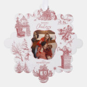 Christmas Chinoiserie Photo Tree Ornament (Vorderseite)