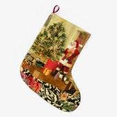 Christmas Chippendale Großer Weihnachtsstrumpf (Vorderansicht (hängend))