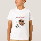 Christmas Chocolate Cookie and Soccer Ball T-Shirt (Vorderseite)