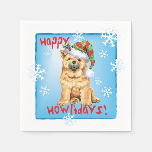 Christmas Chow Chow Napkins Serviette (Vorderseite)