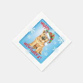 Christmas Chow Chow Napkins Serviette (Ecke)
