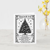 Christmas Christian Tree To Us A Child Is Born Isa Karte (Gelbe Blume)