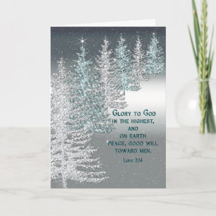 CHRISTMAS - CHRISTLICH - CHRISTMAS BÄUME - SCRIPTU FEIERTAGSKARTE
