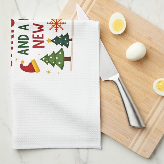 Christmas Christmas Christmas Christmas Christmas Geschirrtuch (Viertel Falte)