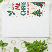 Christmas Christmas Christmas Christmas Christmas Geschirrtuch (Gefaltet)